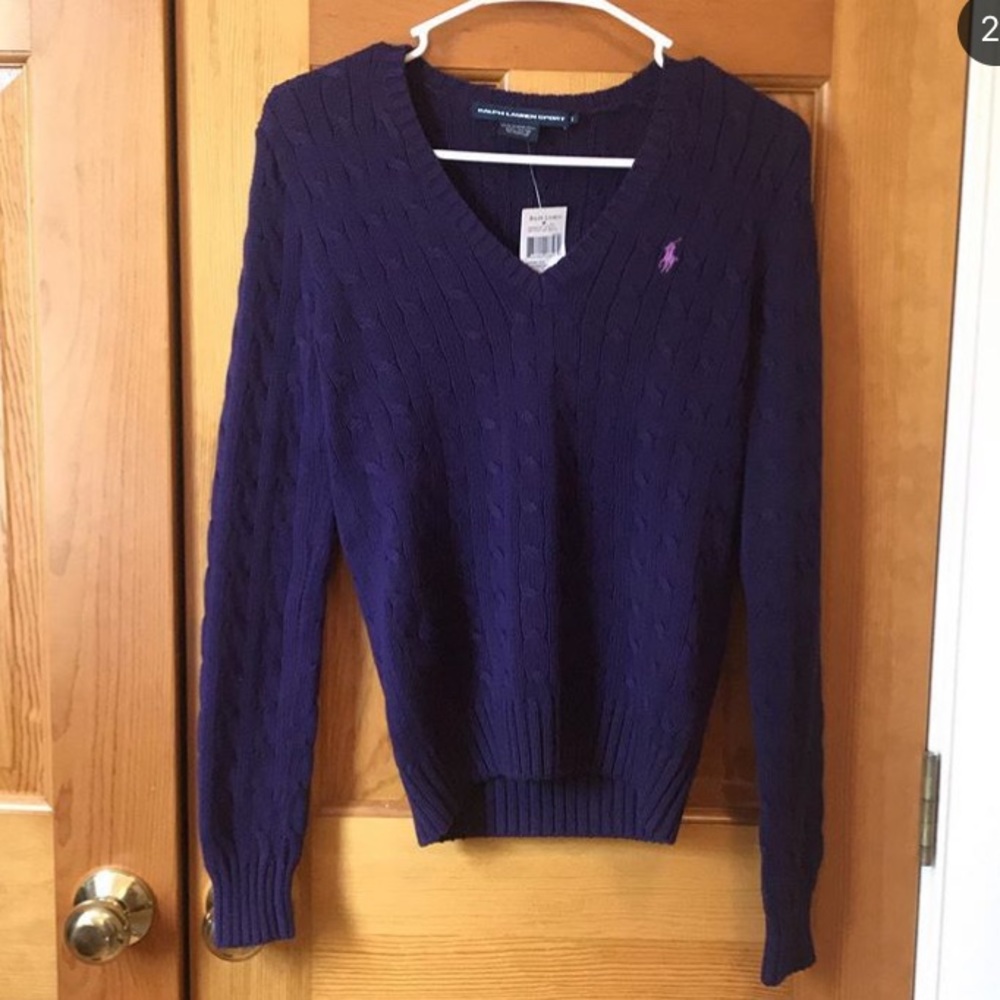 Ralph Lauren dark purple sweater!